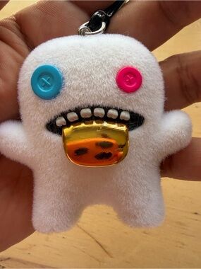 Fuggler 24 Carats of Chaos Gold Edition Oogah Boogah White Bag Clip Keychain